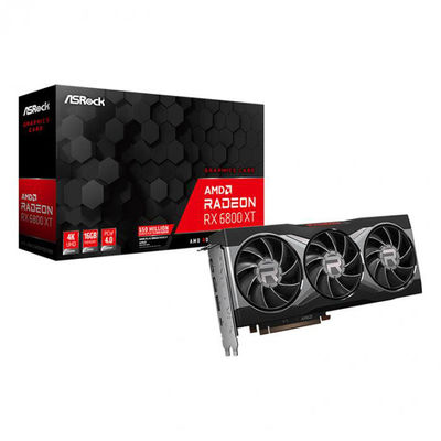 карты Radeon RX 6800 XT 16GB GDDR6 не LHR минирования 2360MHz снаряжения графические