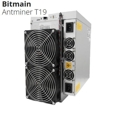 Горнорабочий blockchain машины Bitmain Antminer T19 88t BTC Asic для минируя силы SHA256 Algorythm bitcoin 3344W